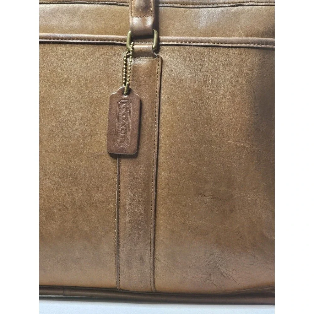 ​Vintage Coach Metropolitan Leather Briefcase 5090 British Tan USA Laptop Bag